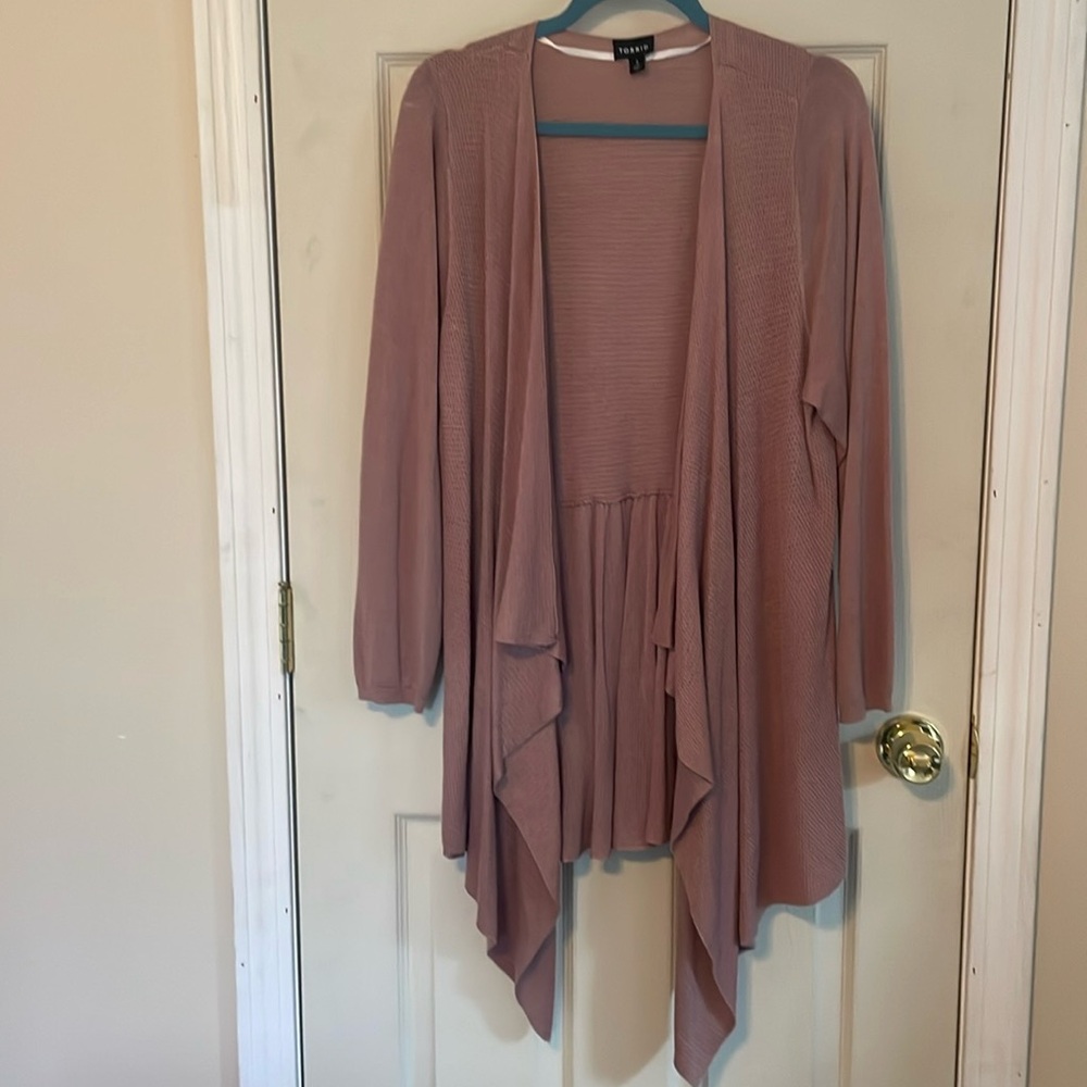 Torrid waterfall cardigan